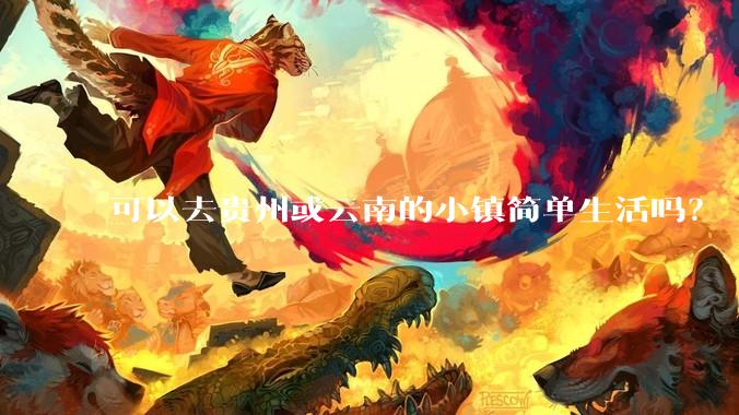 可以去贵州或云南的小镇简单生活吗？