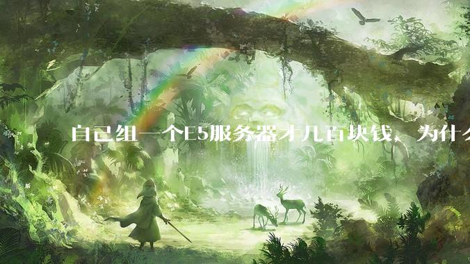 自己组一个E5服务器才几百块钱，为什么去阿里云租这么贵?