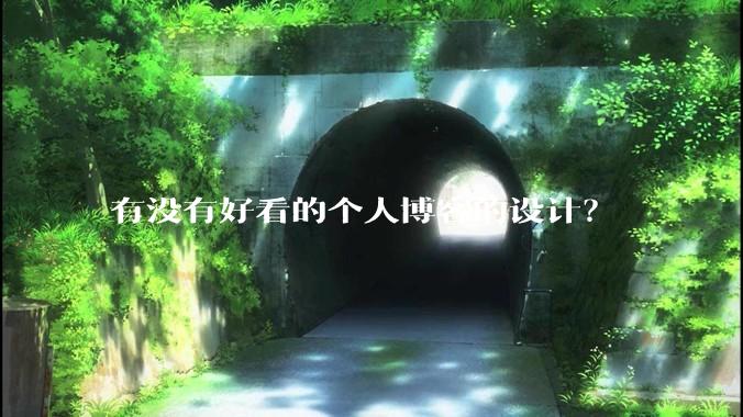 有没有好看的个人博客的设计？